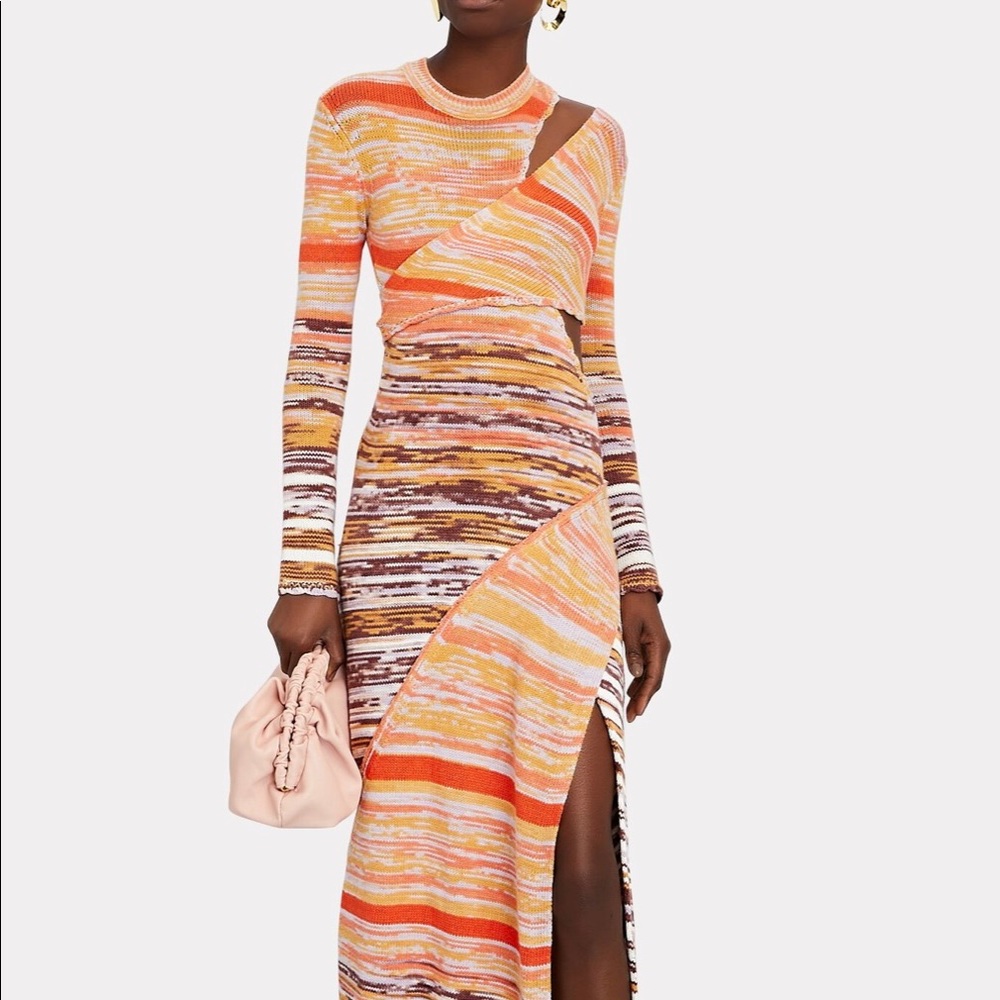 New with tags Jonathan Simkhai space Dye Cotton Wool Dress